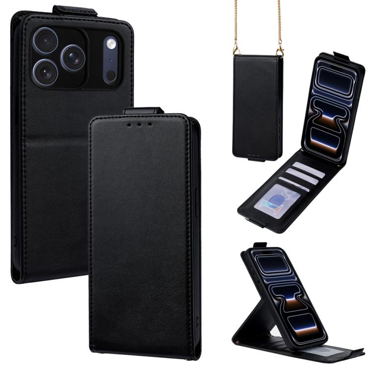Cover a libro verticale in similpelle vegana tinta unita con tracolla, For iPhone 17e / 16e, For iPhone 17 Pro Max, For iPhone 17 Pro, For iPhone 17, For iPhone Air, For iPhone 16 Pro Max