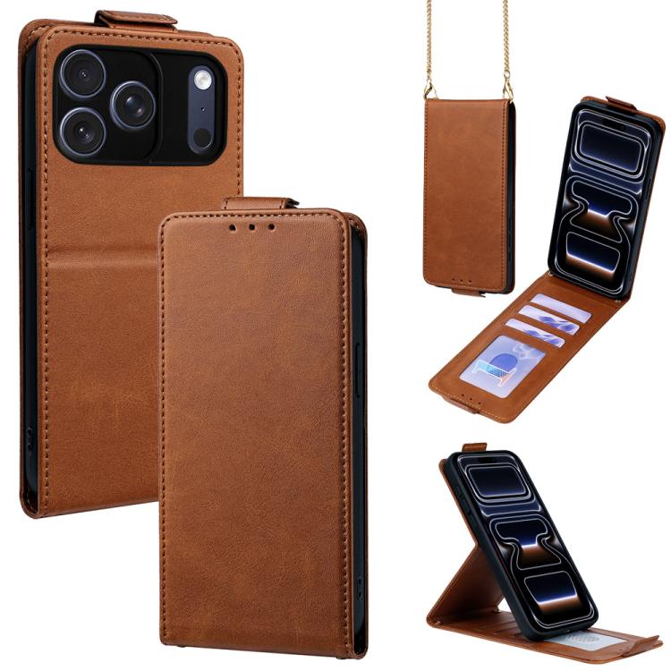 Cover a libro verticale in similpelle vegana tinta unita con tracolla, For iPhone 17e / 16e, For iPhone 17 Pro Max, For iPhone 17 Pro, For iPhone 17, For iPhone Air, For iPhone 16 Pro Max