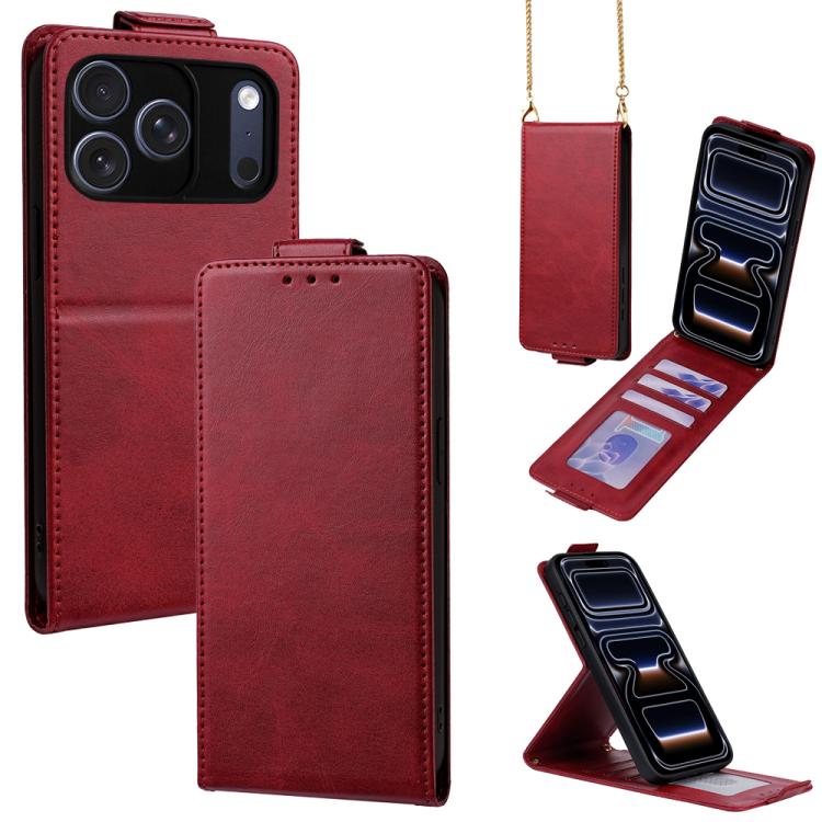 Cover a libro verticale in similpelle vegana tinta unita con tracolla, For iPhone 17e / 16e, For iPhone 17 Pro Max, For iPhone 17 Pro, For iPhone 17, For iPhone Air, For iPhone 16 Pro Max