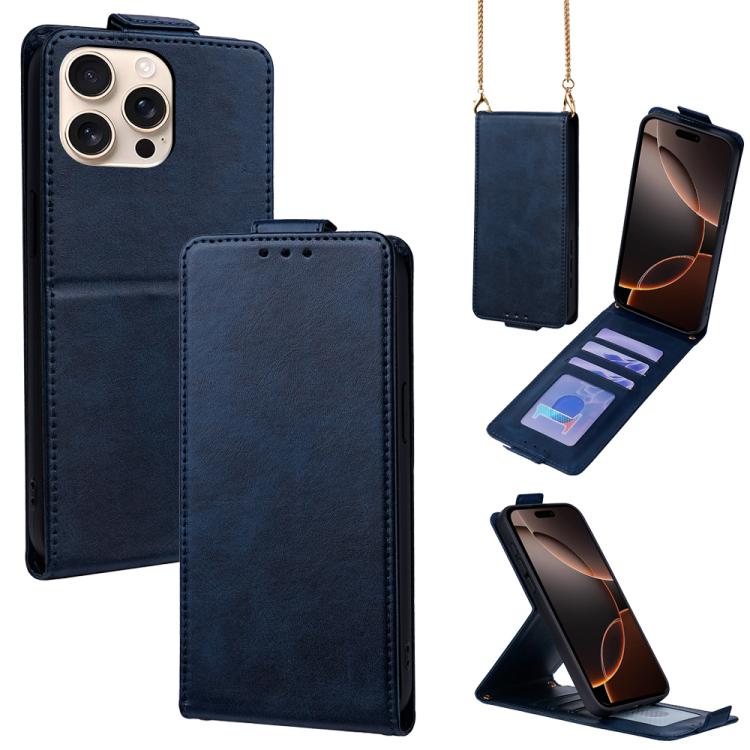 Cover a libro verticale in similpelle vegana tinta unita con tracolla, For iPhone 17e / 16e, For iPhone 17 Pro Max, For iPhone 17 Pro, For iPhone 17, For iPhone Air, For iPhone 16 Pro Max