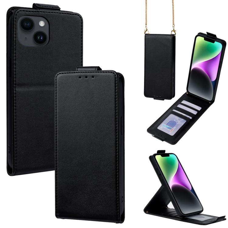 Cover a libro verticale in similpelle vegana tinta unita con tracolla, For iPhone 15, For iPhone 14 Plus, For iPhone 14, For iPhone 14 Pro, For iPhone 14 Pro Max, For iPhone 13 Pro Max