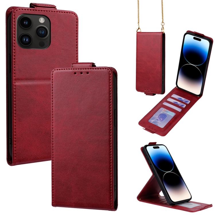 Cover a libro verticale in similpelle vegana tinta unita con tracolla, For iPhone 15, For iPhone 14 Plus, For iPhone 14, For iPhone 14 Pro, For iPhone 14 Pro Max, For iPhone 13 Pro Max