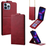 Cover a libro verticale in similpelle vegana tinta unita con tracolla, For iPhone 15, For iPhone 14 Plus, For iPhone 14, For iPhone 14 Pro, For iPhone 14 Pro Max, For iPhone 13 Pro Max