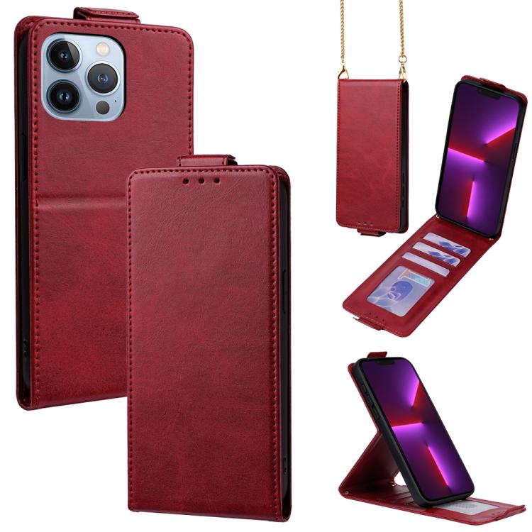 Cover a libro verticale in similpelle vegana tinta unita con tracolla, For iPhone 13 Pro, For iPhone 13, For iPhone 13 mini, For iPhone 12 / 12 Pro, For iPhone 12 Pro Max, For iPhone 12 mini