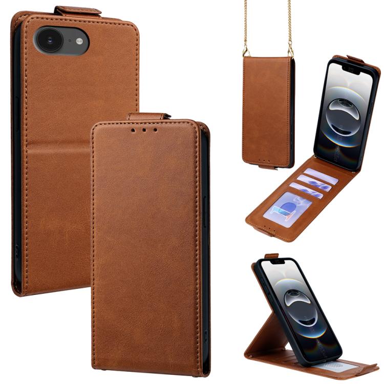 Cover a libro verticale in similpelle vegana tinta unita con tracolla, For iPhone 17e / 16e, For iPhone 17 Pro Max, For iPhone 17 Pro, For iPhone 17, For iPhone Air, For iPhone 16 Pro Max