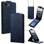 Cover a libro verticale in similpelle vegana tinta unita con tracolla, For iPhone 17e / 16e, For iPhone 17 Pro Max, For iPhone 17 Pro, For iPhone 17, For iPhone Air, For iPhone 16 Pro Max