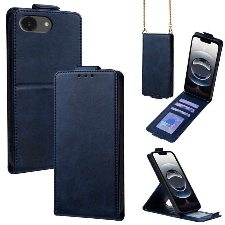Cover a libro verticale in similpelle vegana tinta unita con tracolla, For iPhone 17e / 16e, For iPhone 17 Pro Max, For iPhone 17 Pro, For iPhone 17, For iPhone Air, For iPhone 16 Pro Max