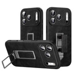 Custodia per telefono SULADA con cinturino da polso, supporto metallico nascosto e similpelle., For iPhone 17 Pro Max, For iPhone 17 Pro, For iPhone 17, For iPhone 16 Pro Max, For iPhone 16 Pro, For iPhone 16