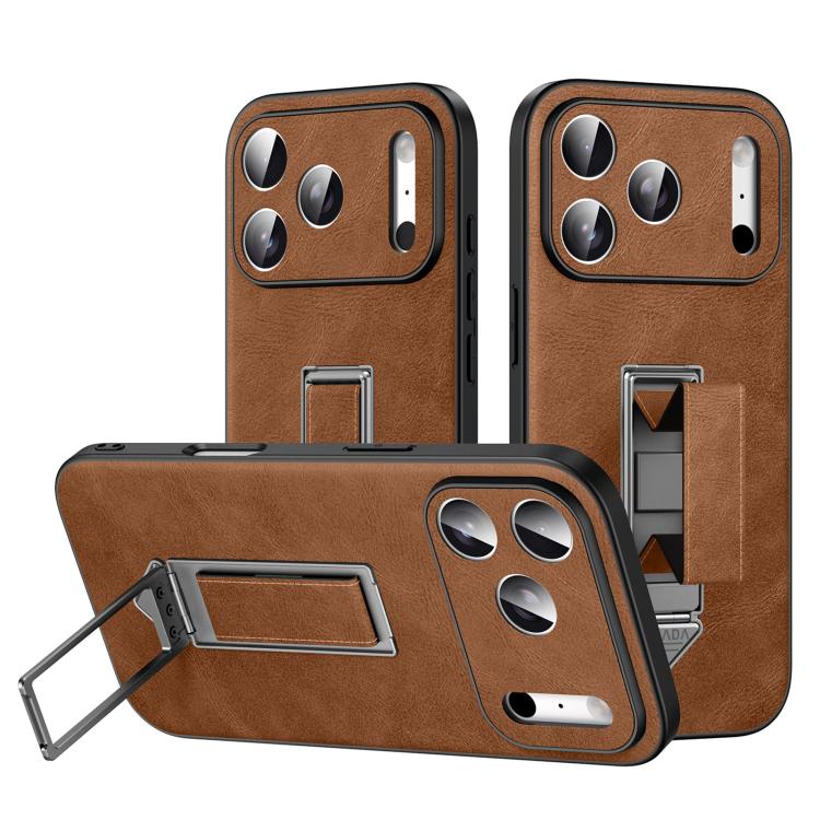 Custodia per telefono SULADA con cinturino da polso, supporto metallico nascosto e similpelle., For iPhone 17 Pro Max, For iPhone 17 Pro, For iPhone 17, For iPhone 16 Pro Max, For iPhone 16 Pro, For iPhone 16