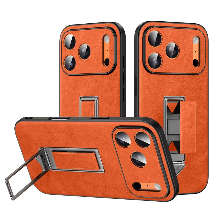 Custodia per telefono SULADA con cinturino da polso, supporto metallico nascosto e similpelle., For iPhone 17 Pro Max, For iPhone 17 Pro, For iPhone 17, For iPhone 16 Pro Max, For iPhone 16 Pro, For iPhone 16