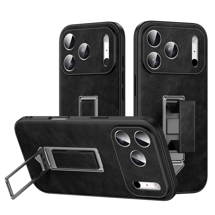 Custodia per telefono SULADA con cinturino da polso, supporto metallico nascosto e similpelle., For iPhone 17 Pro Max, For iPhone 17 Pro, For iPhone 17, For iPhone 16 Pro Max, For iPhone 16 Pro, For iPhone 16