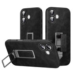 Custodia per telefono SULADA con cinturino da polso, supporto metallico nascosto e similpelle., For iPhone 17 Pro Max, For iPhone 17 Pro, For iPhone 17, For iPhone 16 Pro Max, For iPhone 16 Pro, For iPhone 16
