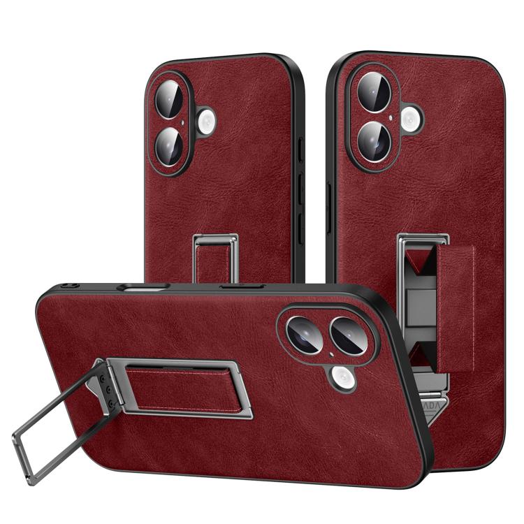 Custodia per telefono SULADA con cinturino da polso, supporto metallico nascosto e similpelle., For iPhone 17 Pro Max, For iPhone 17 Pro, For iPhone 17, For iPhone 16 Pro Max, For iPhone 16 Pro, For iPhone 16