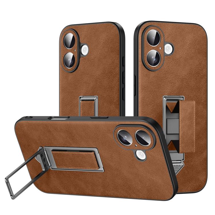 Custodia per telefono SULADA con cinturino da polso, supporto metallico nascosto e similpelle., For iPhone 17 Pro Max, For iPhone 17 Pro, For iPhone 17, For iPhone 16 Pro Max, For iPhone 16 Pro, For iPhone 16