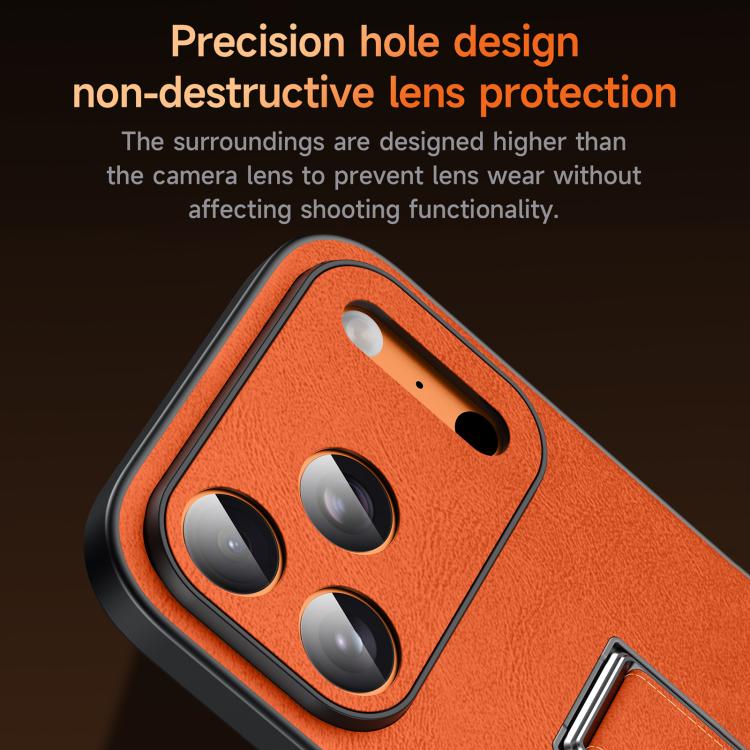 Custodia per telefono SULADA con cinturino da polso, supporto metallico nascosto e similpelle., For iPhone 17 Pro Max, For iPhone 17 Pro, For iPhone 17, For iPhone 16 Pro Max, For iPhone 16 Pro, For iPhone 16