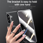Custodia per telefono SULADA in vera pelle con supporto magnetico girevole e pellicola protettiva integrata., For Samsung Galaxy Z Fold7 5G