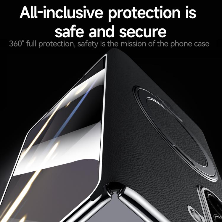 Custodia per telefono SULADA in vera pelle con supporto magnetico girevole e pellicola protettiva integrata., For Samsung Galaxy Z Fold7 5G