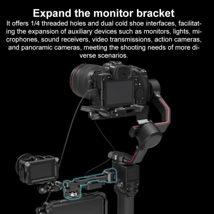 Per supporto gimbal SmallRig per DJI RS4 / RS3 / RSC2, Sling Handle, Sling Handle Monitor Kit, Dual Handgrip, Monitor Mount, Arca Quick Release Plate, NATO Clamp, Extended Quick Release Plate, Quick Release Plate with Arca-Swiss