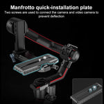 Per supporto gimbal SmallRig per DJI RS4 / RS3 / RSC2, Sling Handle, Sling Handle Monitor Kit, Dual Handgrip, Monitor Mount, Arca Quick Release Plate, NATO Clamp, Extended Quick Release Plate, Quick Release Plate with Arca-Swiss