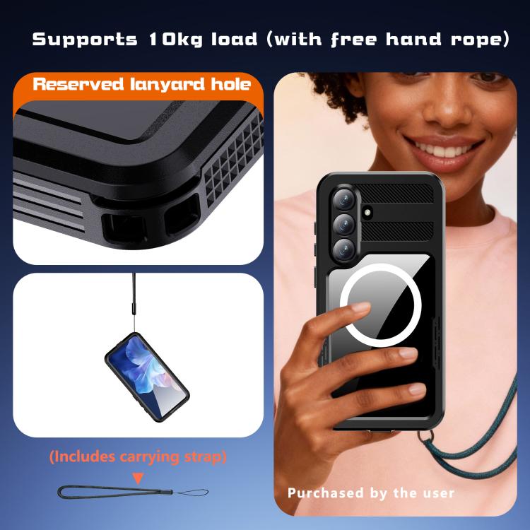 Custodia per telefono RedPepper IP68 impermeabile con tripla protezione MagSafe, For Samsung Galaxy S26+ 5G, For Samsung Galaxy S26 Ultra 5G, For Samsung Galaxy S26 5G