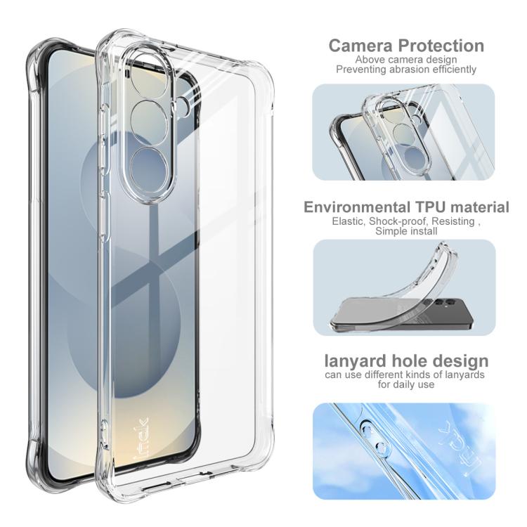 Custodia per telefono Imak antiurto con airbag in TPU, For Samsung Galaxy S26+ 5G, For Samsung Galaxy S26 Ultra 5G, For Samsung Galaxy S26 5G