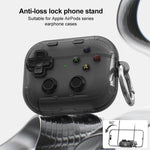 Custodia per auricolari XDcase trasparente con design retrò da console di gioco, supporto e pulsante antistress., For AirPods Pro 3, For AirPods 4, For AirPods Pro 2 / 1
