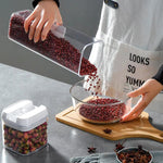 Contenitori ermetici a prova di umidità per alimenti, ideali per la conservazione di cereali e altri legumi., 500ML, 800ML, 1200ML, 7pcs/Set