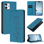 Custodia per telefono in ecopelle con protezione RFID magnetica e stampa a rilievo di simpatici gattini., For iPhone 11, For iPhone 11 Pro
