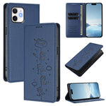 Custodia per telefono in ecopelle con protezione RFID magnetica e stampa a rilievo di simpatici gattini., For iPhone 11, For iPhone 11 Pro
