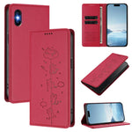 Custodia per telefono in ecopelle con protezione RFID magnetica e stampa a rilievo di simpatici gattini., For iPhone XS Max, For iPhone 8 Plus / 7 Plus