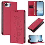 Custodia per telefono in ecopelle con protezione RFID magnetica e stampa a rilievo di simpatici gattini., For iPhone 17e / 16e, For iPhone 17 Pro Max