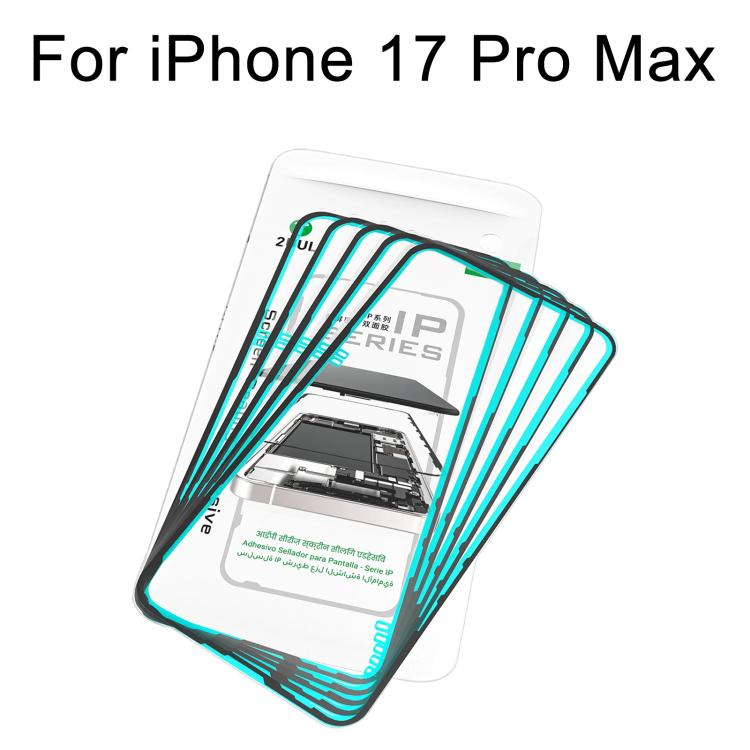Adesivo sigillante per schermi serie 2UUL IP (5 pezzi/scatola), For iPhone 17 Pro Max, For iPhone 17 Pro, For iPhone 17, For iPhone Air, For iPhone 16 Pro Max, For iPhone 16 Pro, For iPhone 16 Plus, For iPhone 16, For iPhone 15 Pro Max, For iPhone 15 P...