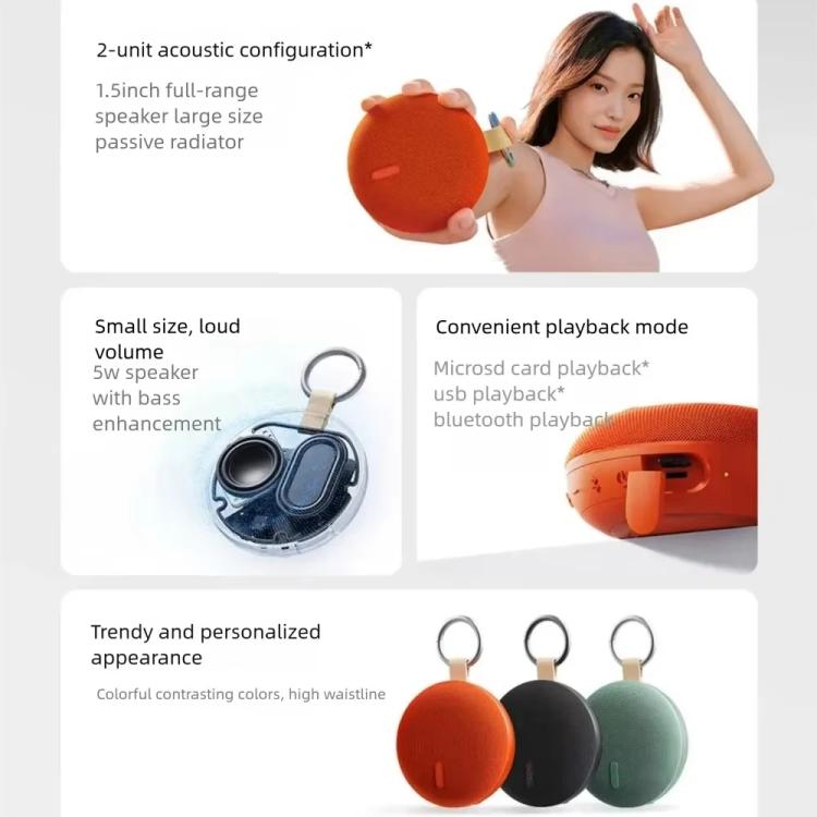 Altoparlante Bluetooth originale Xiaomi Redmi Speaker 2 per esterni, impermeabile IP67, portatile