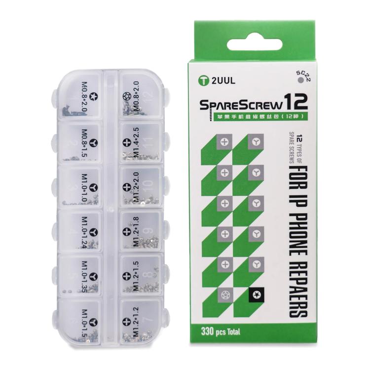 2UUL SC22 Viti di ricambio 12 viti per iPhone Series