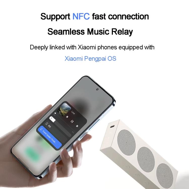 Altoparlante Bluetooth portatile originale Xiaomi, impermeabile IP66, da tavolo.