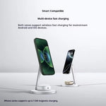 Caricabatterie wireless magnetico originale Xiaomi da 30 W 2 in 1 per cellulari e auricolari