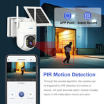 Sistema di telecamere di sicurezza wireless ESCAM QFS71 4G 3MP IP66 con pannello solare, European Version, American Version