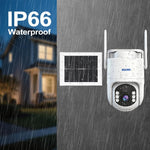 Sistema di telecamere di sicurezza wireless ESCAM QFS71 4G 3MP IP66 con pannello solare, European Version, American Version