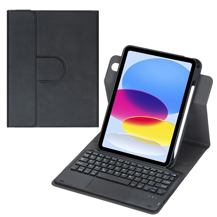 Custodia per tablet in pelle con tastiera Bluetooth girevole a 360 gradi e touchpad integrato., For iPad Pro 11 2025 / 2024, For iPad 2025 / 2022, For iPad Air 11 2025 / iPad Pro 11 2022, For iPad 10.2 2021 / 2019 / iPad Air 3