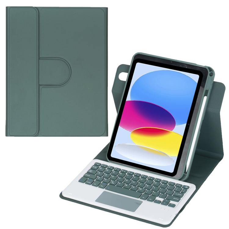 Custodia per tablet in pelle con tastiera Bluetooth girevole a 360 gradi e touchpad integrato., For iPad Pro 11 2025 / 2024, For iPad 2025 / 2022, For iPad Air 11 2025 / iPad Pro 11 2022, For iPad 10.2 2021 / 2019 / iPad Air 3