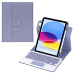Custodia per tablet in pelle con tastiera Bluetooth girevole a 360 gradi e touchpad integrato., For iPad Pro 11 2025 / 2024, For iPad 2025 / 2022, For iPad Air 11 2025 / iPad Pro 11 2022, For iPad 10.2 2021 / 2019 / iPad Air 3