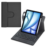 Custodia per tablet in pelle con tastiera Bluetooth girevole a 360 gradi e touchpad integrato., For iPad Pro 11 2025 / 2024, For iPad 2025 / 2022, For iPad Air 11 2025 / iPad Pro 11 2022, For iPad 10.2 2021 / 2019 / iPad Air 3