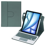 Custodia per tablet in pelle con tastiera Bluetooth girevole a 360 gradi e touchpad integrato., For iPad Pro 11 2025 / 2024, For iPad 2025 / 2022, For iPad Air 11 2025 / iPad Pro 11 2022, For iPad 10.2 2021 / 2019 / iPad Air 3