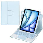 Custodia per tablet in pelle con tastiera Bluetooth girevole a 360 gradi e touchpad integrato., For iPad Pro 11 2025 / 2024, For iPad 2025 / 2022, For iPad Air 11 2025 / iPad Pro 11 2022, For iPad 10.2 2021 / 2019 / iPad Air 3