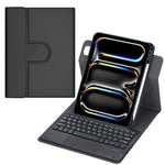 Custodia per tablet in pelle con tastiera Bluetooth girevole a 360 gradi e touchpad integrato., For iPad Pro 11 2025 / 2024, For iPad 2025 / 2022, For iPad Air 11 2025 / iPad Pro 11 2022, For iPad 10.2 2021 / 2019 / iPad Air 3