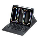 Custodia per tablet in pelle con tastiera Bluetooth girevole a 360 gradi e touchpad integrato., For iPad Pro 11 2025 / 2024, For iPad 2025 / 2022, For iPad Air 11 2025 / iPad Pro 11 2022, For iPad 10.2 2021 / 2019 / iPad Air 3