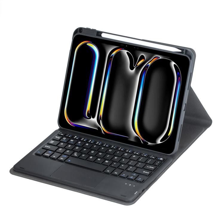 Custodia per tablet in pelle con tastiera Bluetooth girevole a 360 gradi e touchpad integrato., For iPad Pro 11 2025 / 2024, For iPad 2025 / 2022, For iPad Air 11 2025 / iPad Pro 11 2022, For iPad 10.2 2021 / 2019 / iPad Air 3