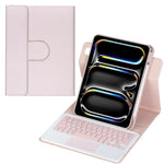 Custodia per tablet in pelle con tastiera Bluetooth girevole a 360 gradi e touchpad integrato., For iPad Pro 11 2025 / 2024, For iPad 2025 / 2022, For iPad Air 11 2025 / iPad Pro 11 2022, For iPad 10.2 2021 / 2019 / iPad Air 3