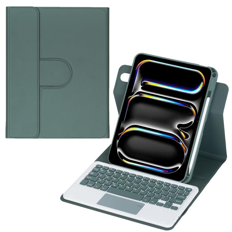 Custodia per tablet in pelle con tastiera Bluetooth girevole a 360 gradi e touchpad integrato., For iPad Pro 11 2025 / 2024, For iPad 2025 / 2022, For iPad Air 11 2025 / iPad Pro 11 2022, For iPad 10.2 2021 / 2019 / iPad Air 3