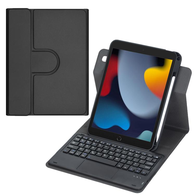 Custodia per tablet in pelle con tastiera Bluetooth girevole a 360 gradi e touchpad integrato., For iPad Pro 11 2025 / 2024, For iPad 2025 / 2022, For iPad Air 11 2025 / iPad Pro 11 2022, For iPad 10.2 2021 / 2019 / iPad Air 3